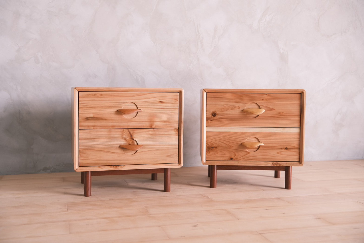 Japanese cedar night stand
