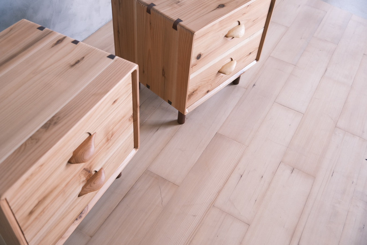 Japanese cedar night stand