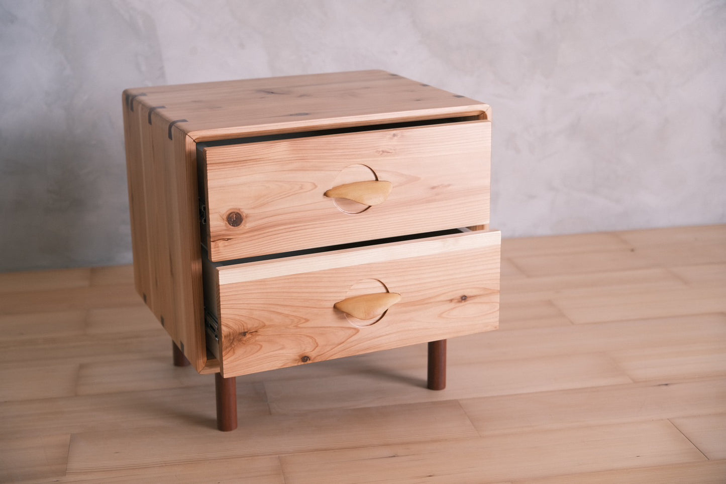 Japanese cedar night stand
