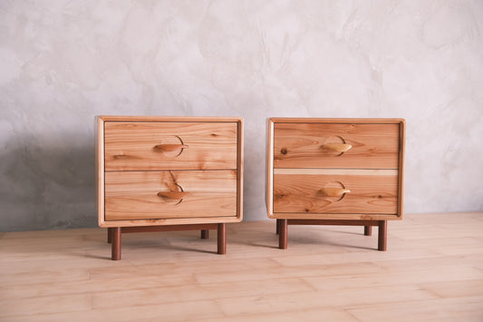 Japanese cedar night stand